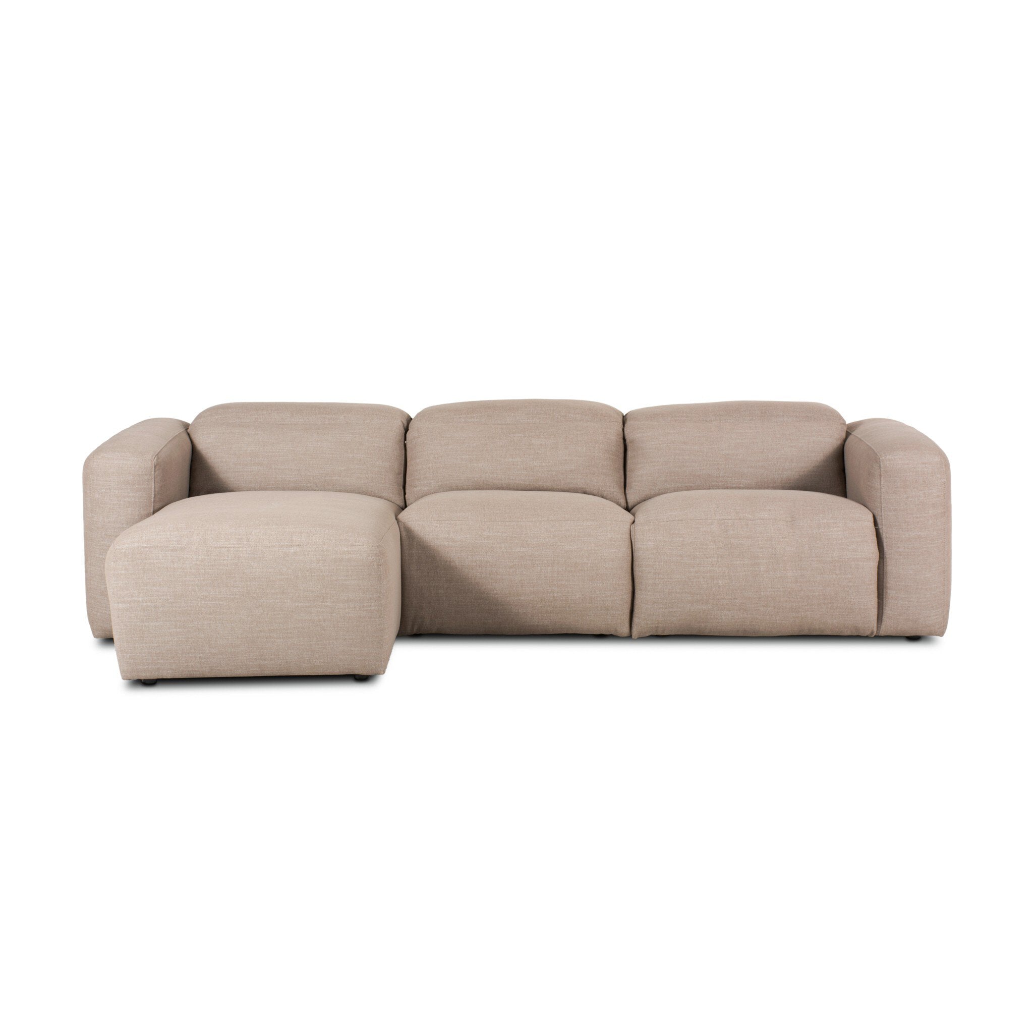 Four Hands Radley Power Recliner 3-Piece Sectional W/ Chaise