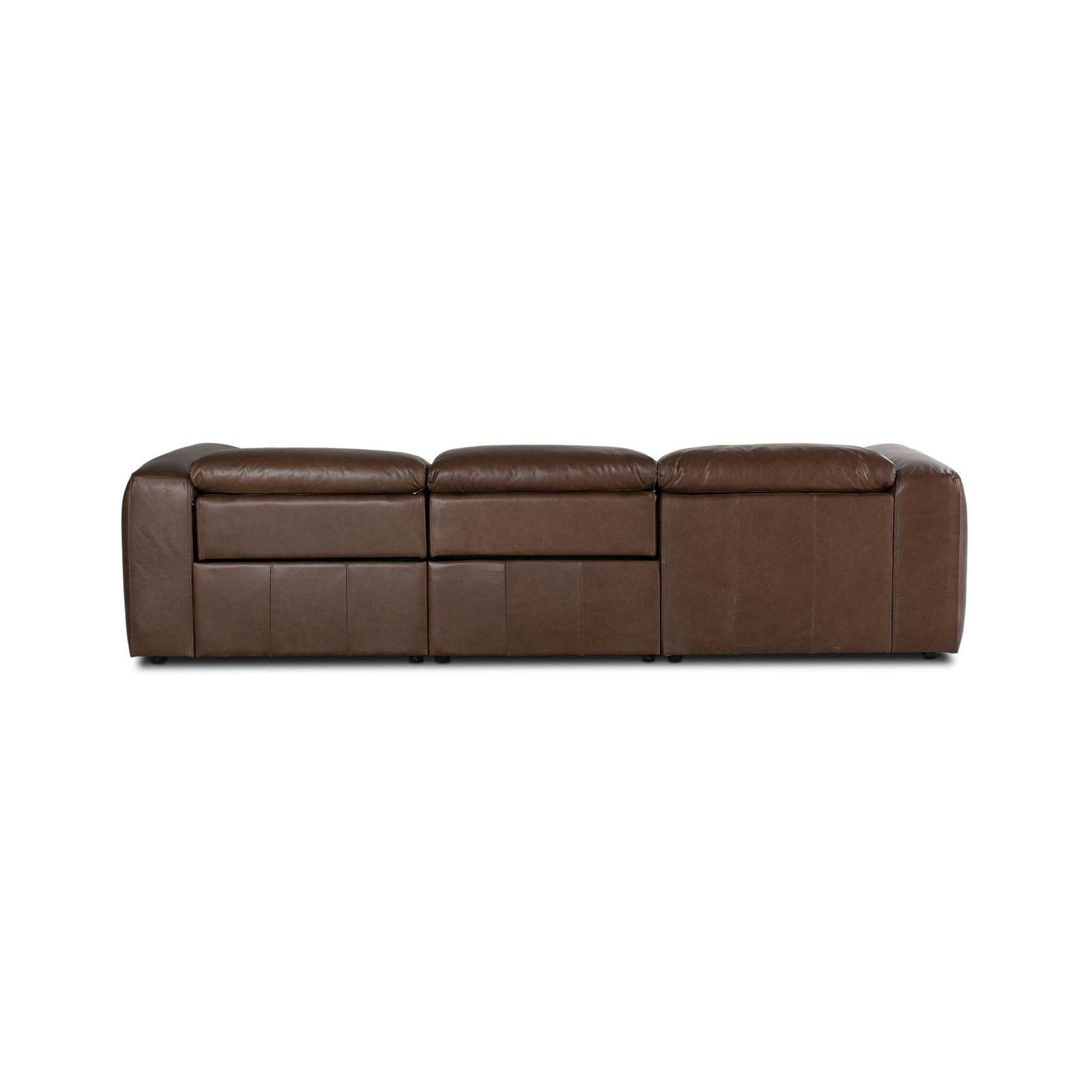 Radley Power Recliner 3-Piece Sectional W/ Chaise