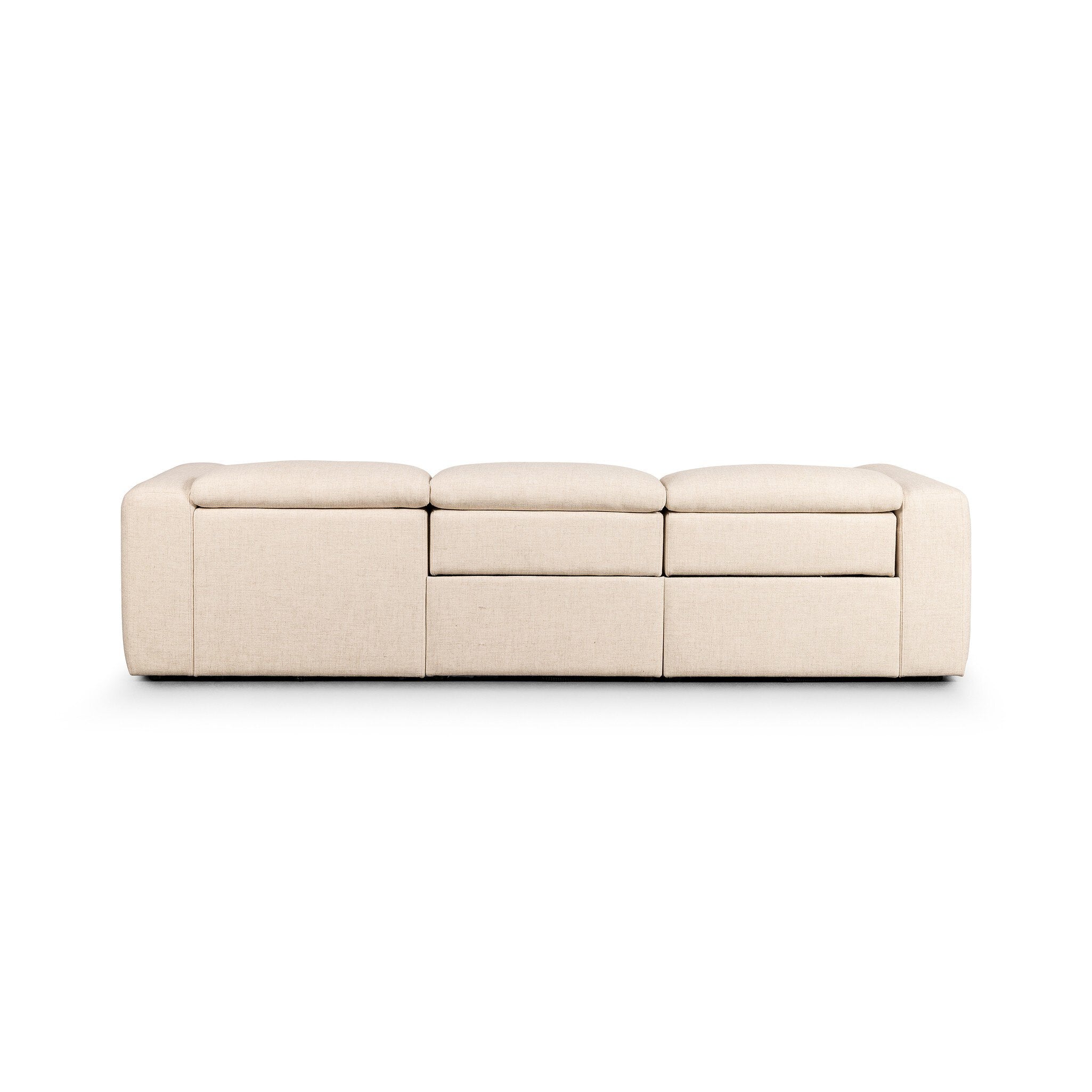 Four Hands Radley Power Recliner 3-Piece Sectional W/ Chaise