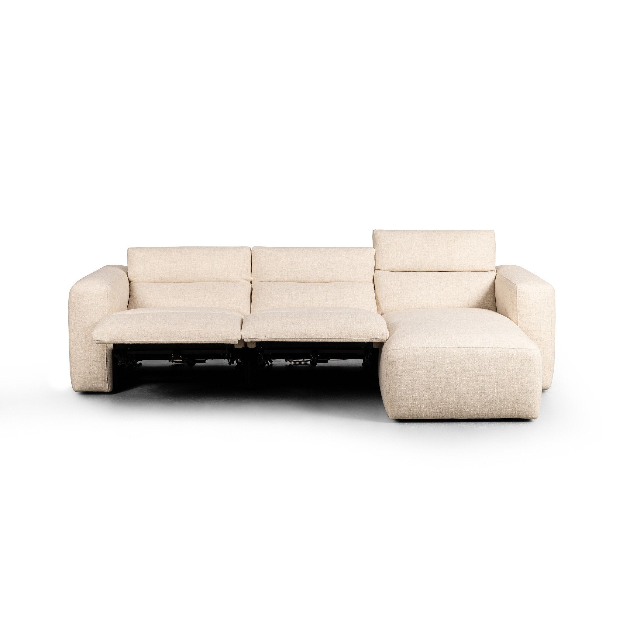 Four Hands Radley Power Recliner 3-Piece Sectional W/ Chaise