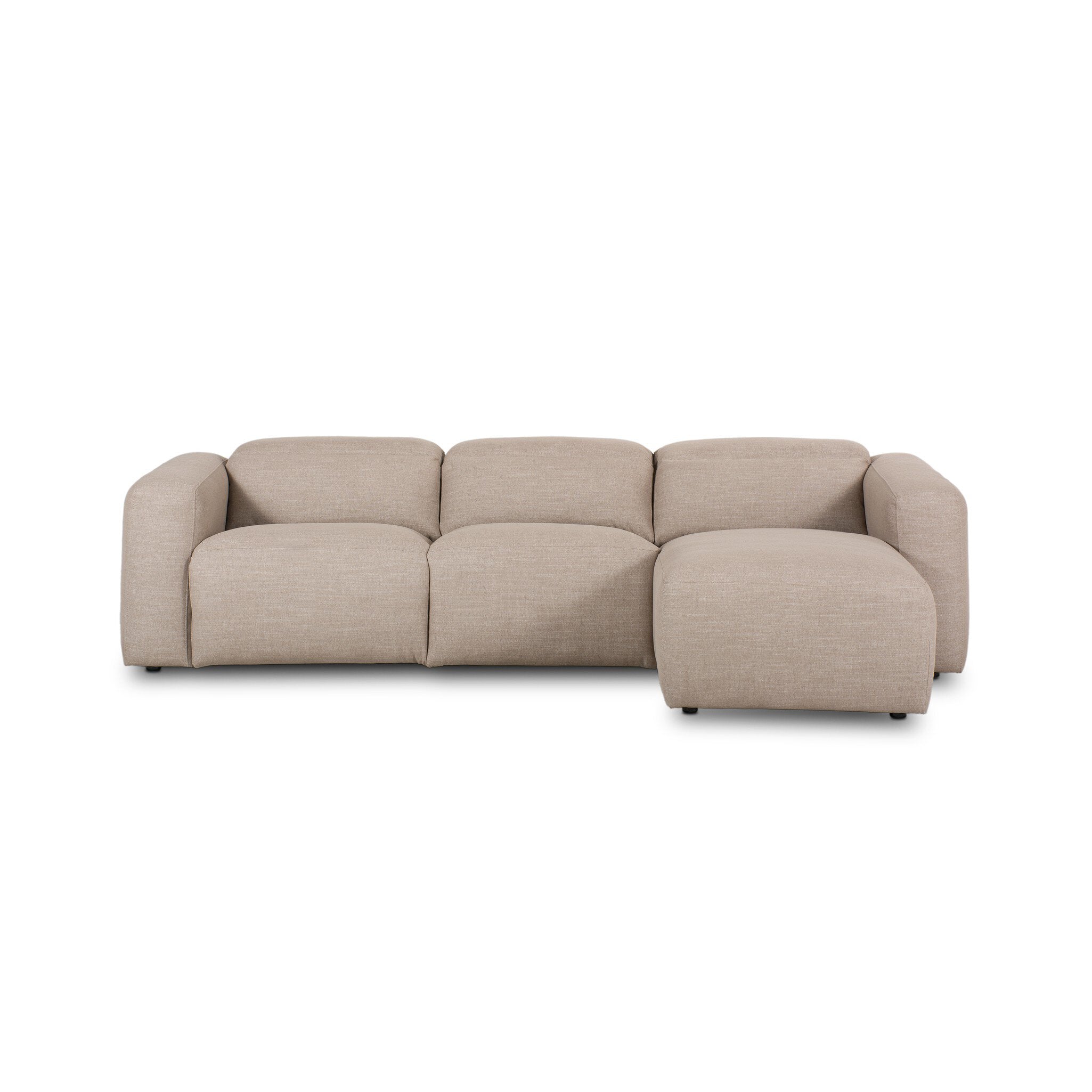 Four Hands Radley Power Recliner 3-Piece Sectional W/ Chaise