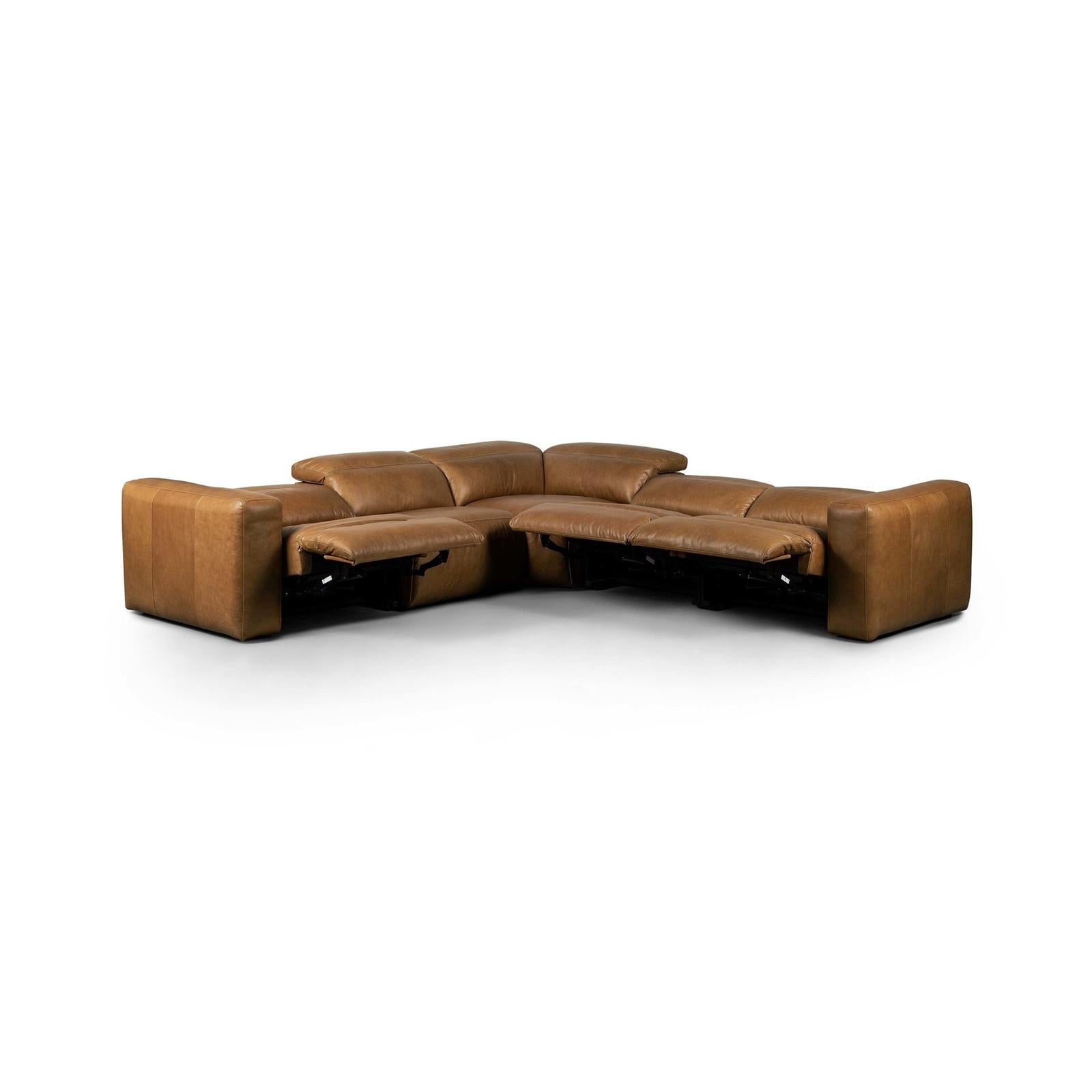 Four Hands Radley Power Recliner 5-Piece Sectional