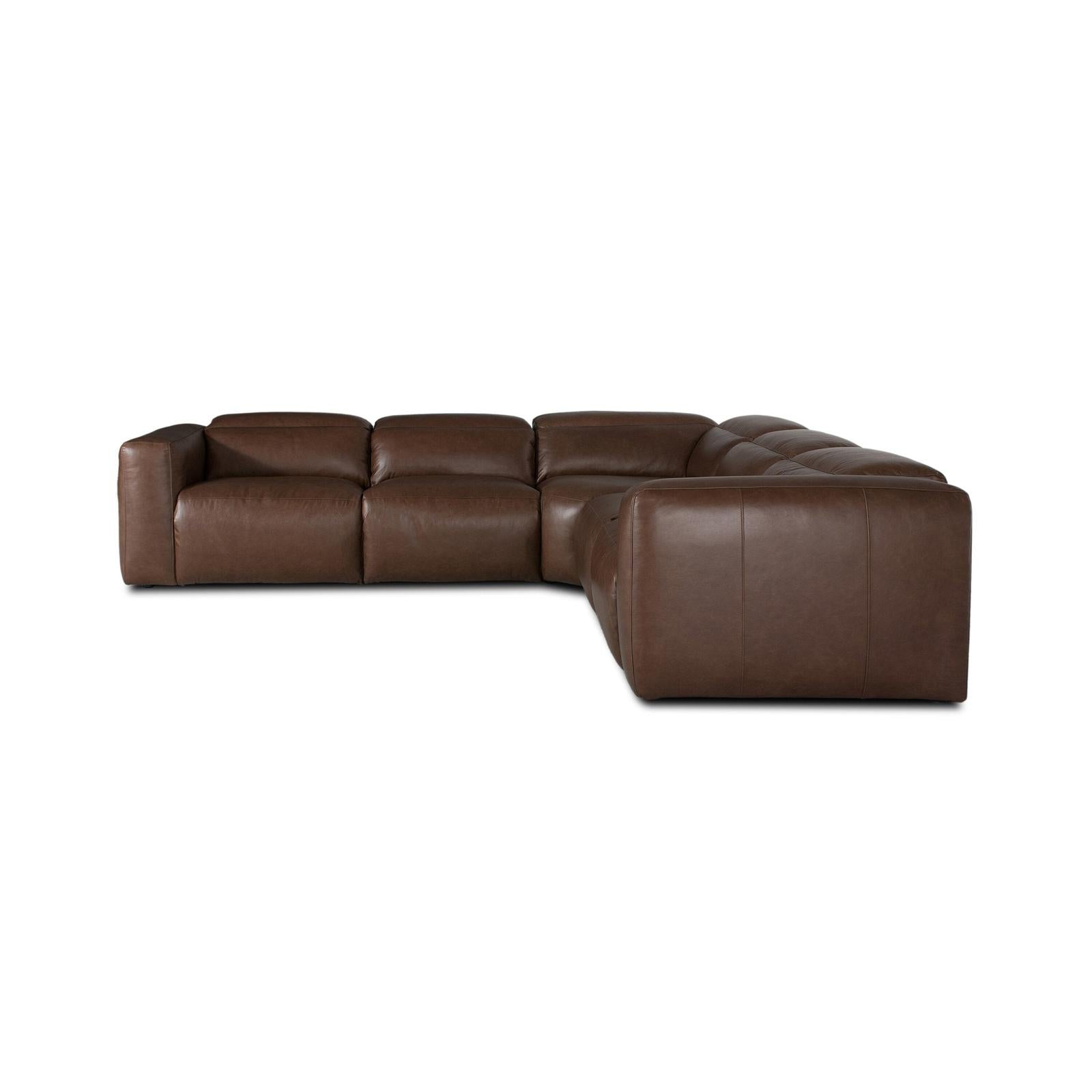 Four Hands Radley Power Recliner 5-Piece Sectional