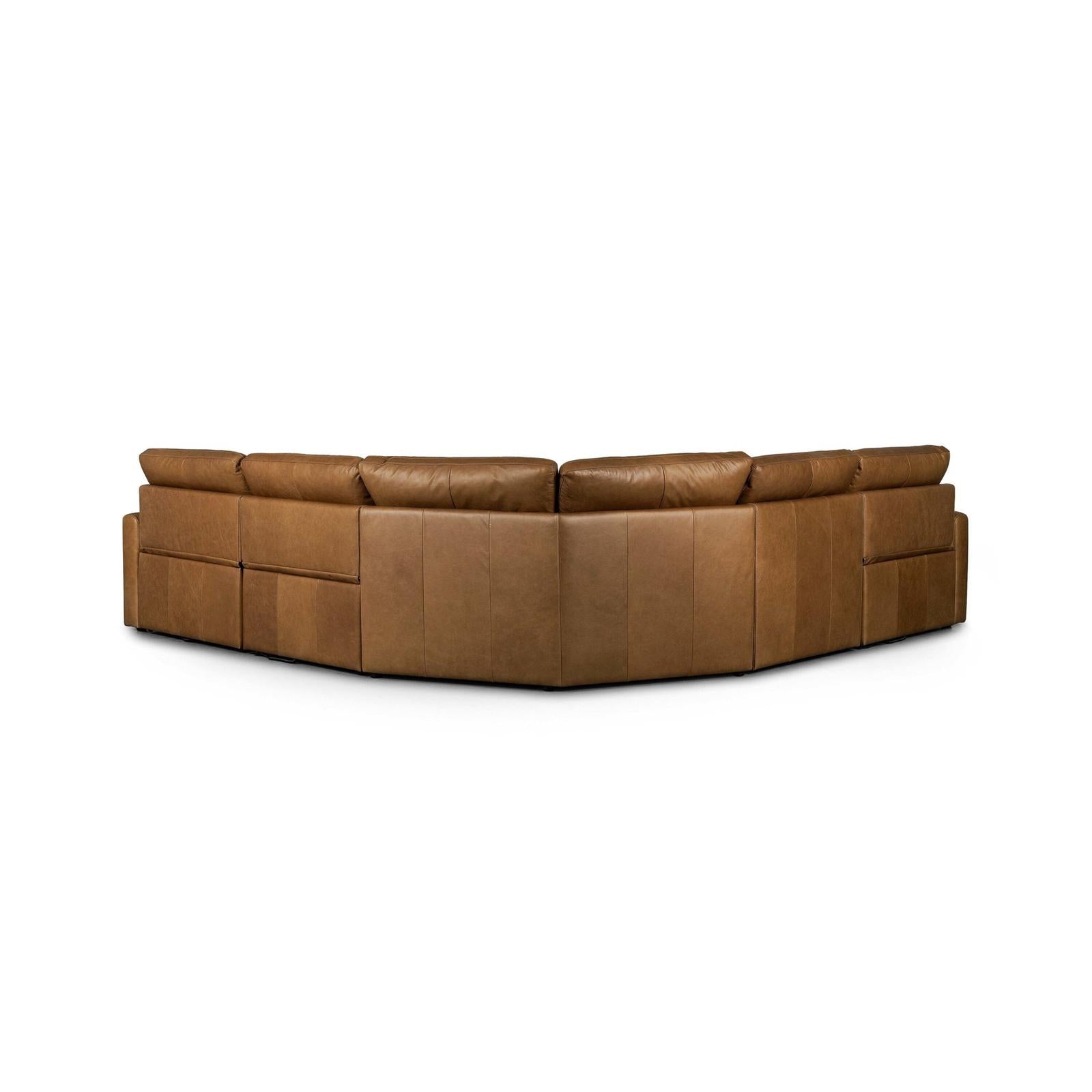 Four Hands Tillery Power Recliner 5-Piece Sectional