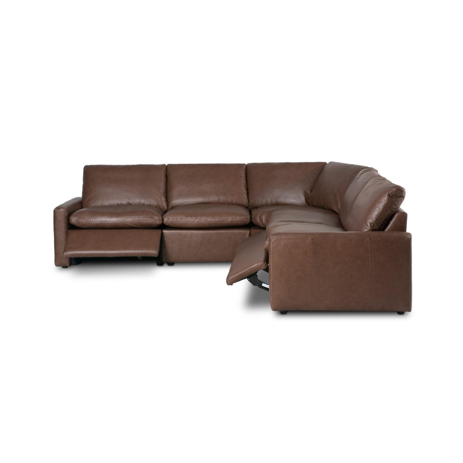 Four Hands Tillery Power Recliner 5-Piece Sectional