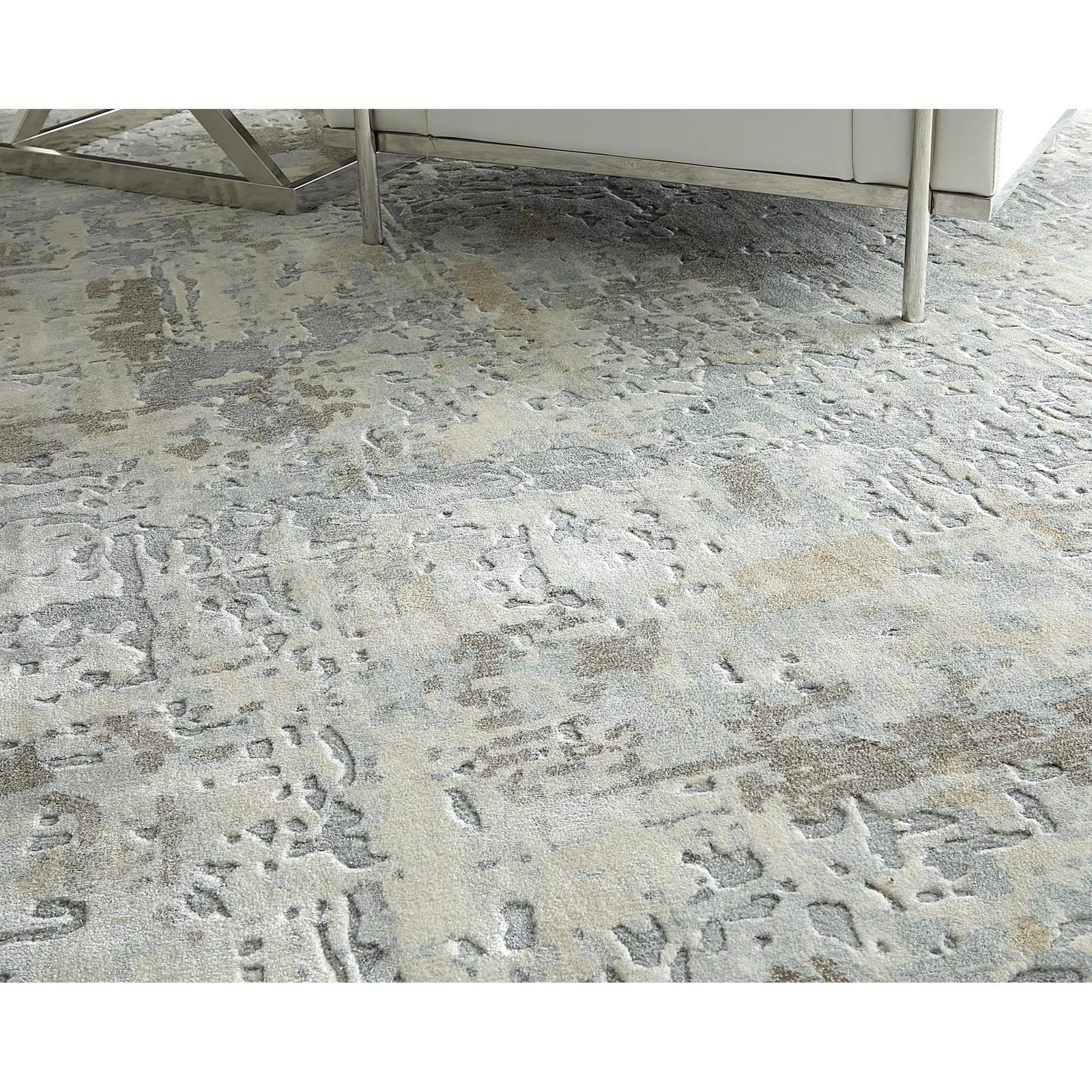 Feizy Braden 8A51F Modern Abstract Rug in Blue/Gray/Brown