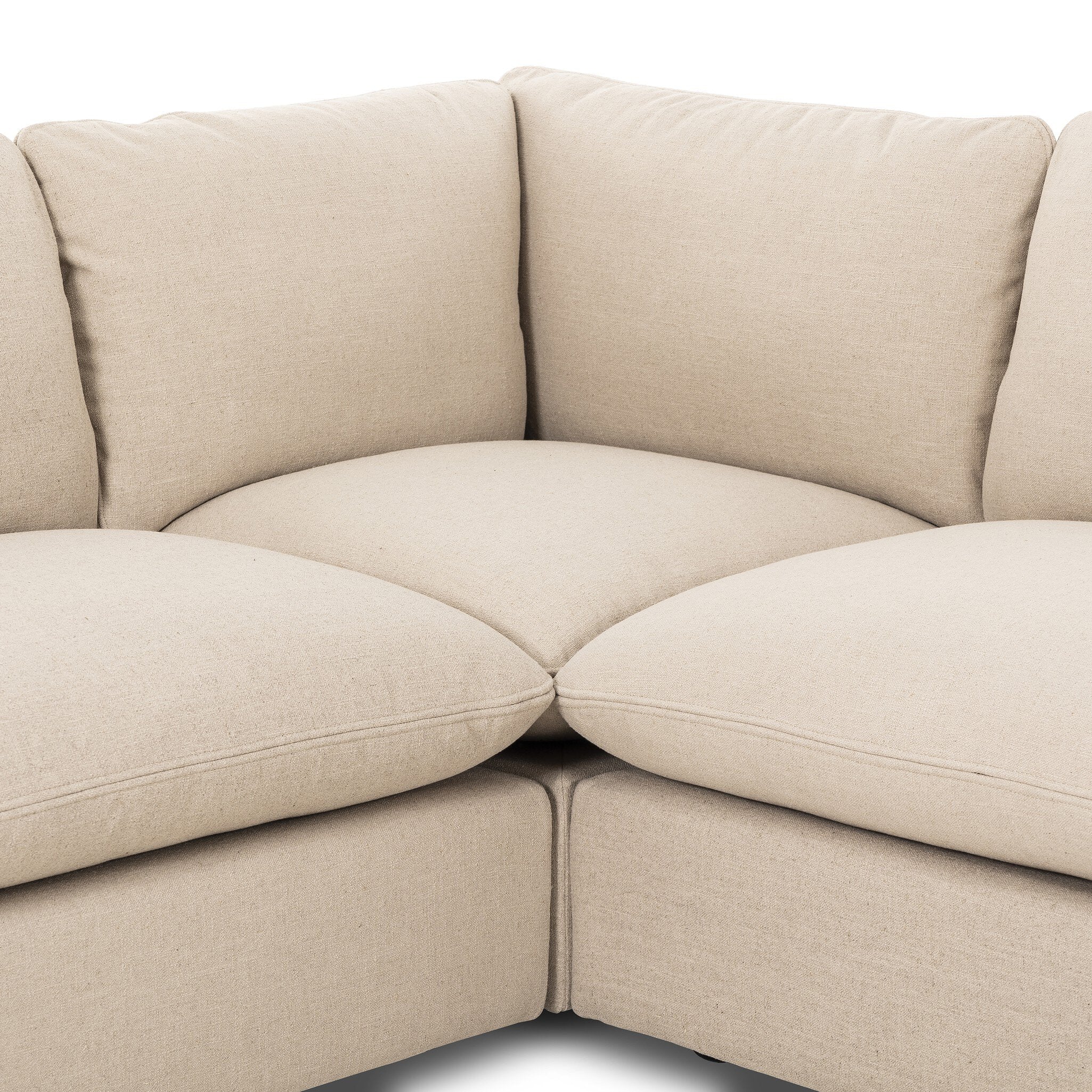 Four Hands Ingel 4-Piece Sectional W/ Ottoman