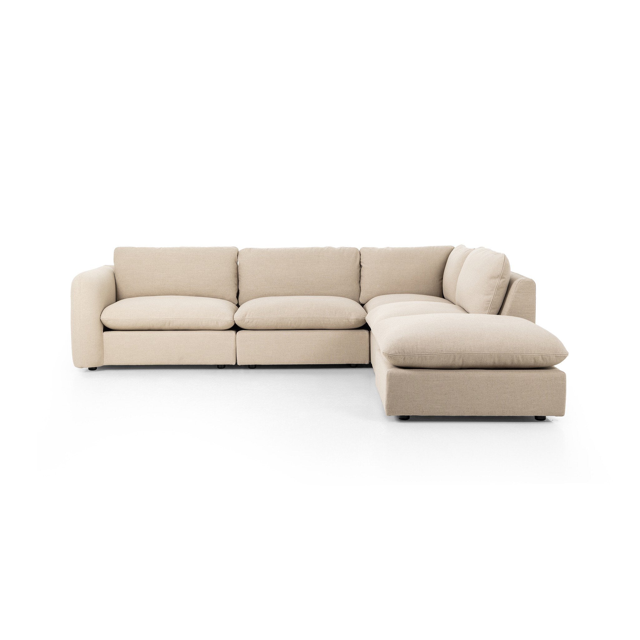 Four Hands Ingel 4-Piece Sectional W/ Ottoman
