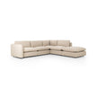 Four Hands Ingel 4-Piece Sectional W/ Ottoman