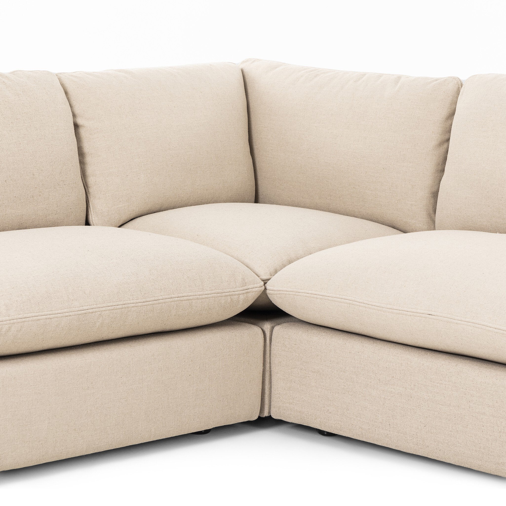 Four Hands Ingel 4-Piece Sectional W/ Ottoman