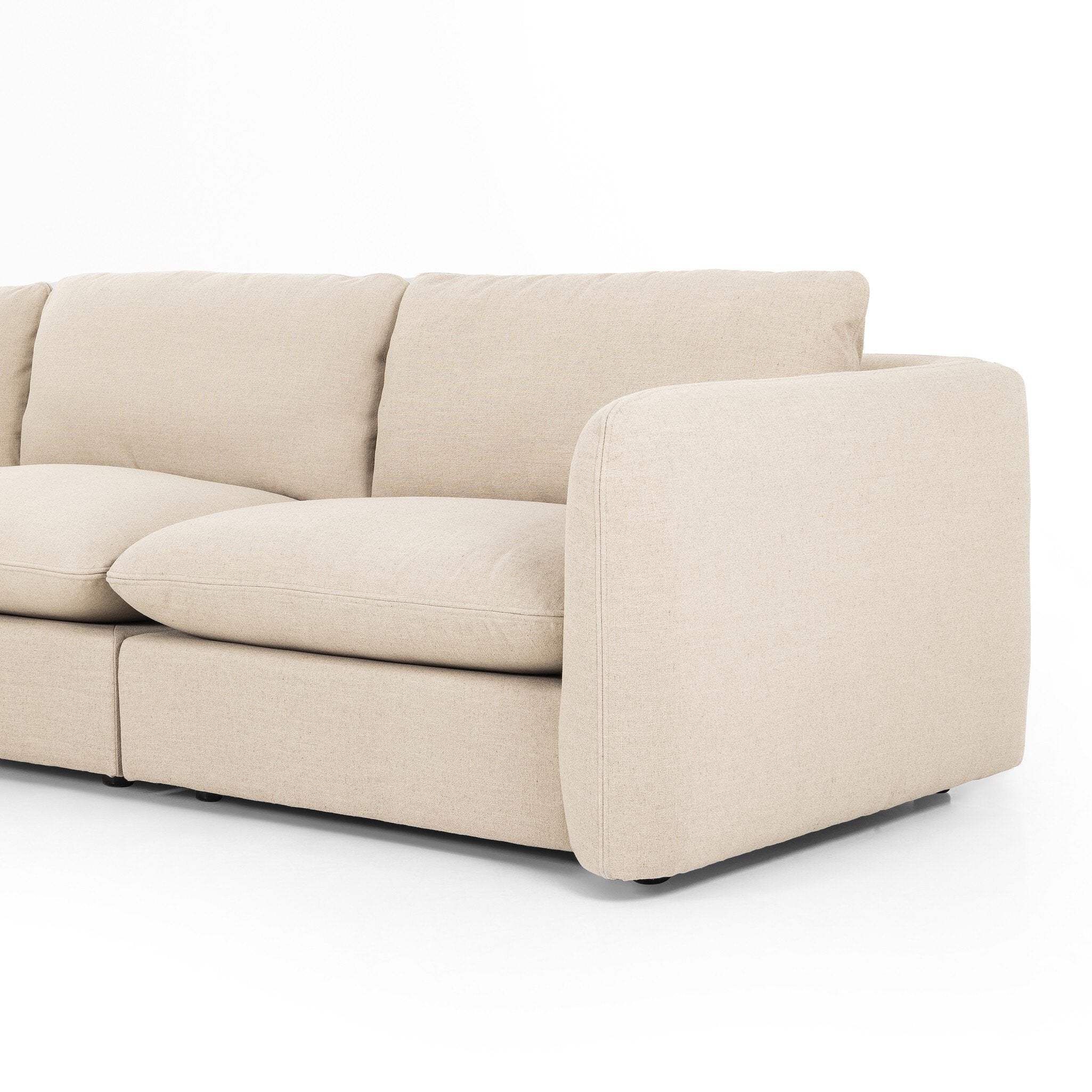 Four Hands Ingel 4-Piece Sectional W/ Ottoman