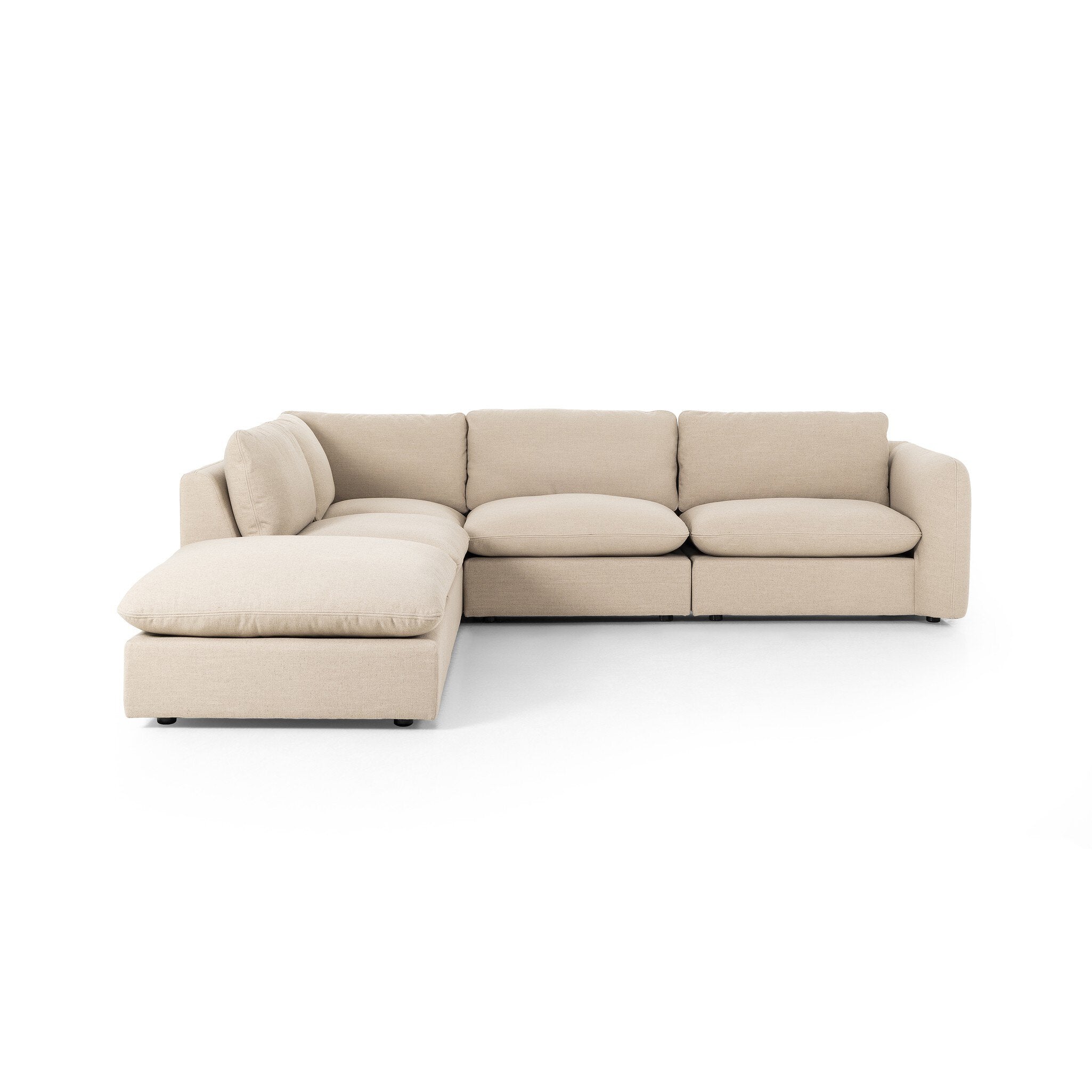 Four Hands Ingel 4-Piece Sectional W/ Ottoman