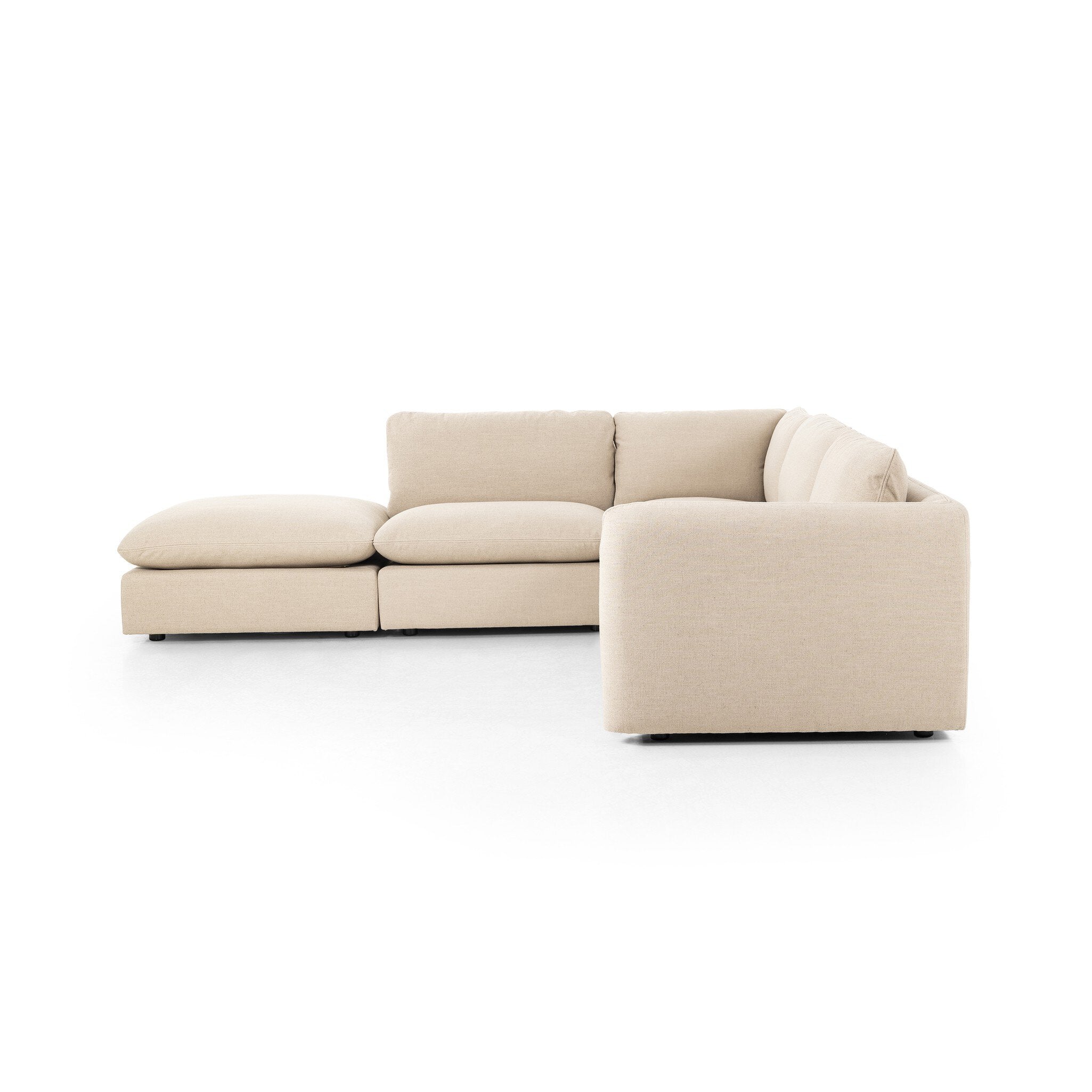 Four Hands Ingel 4-Piece Sectional W/ Ottoman