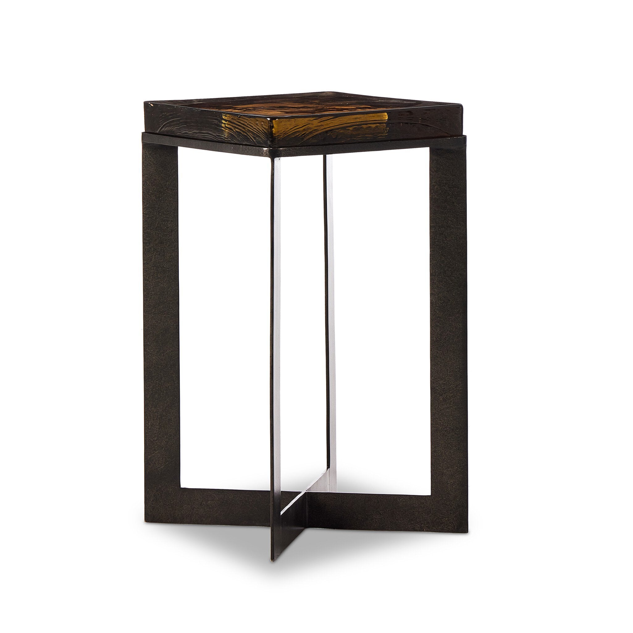 Four Hands Lennie Cast Glass End Table