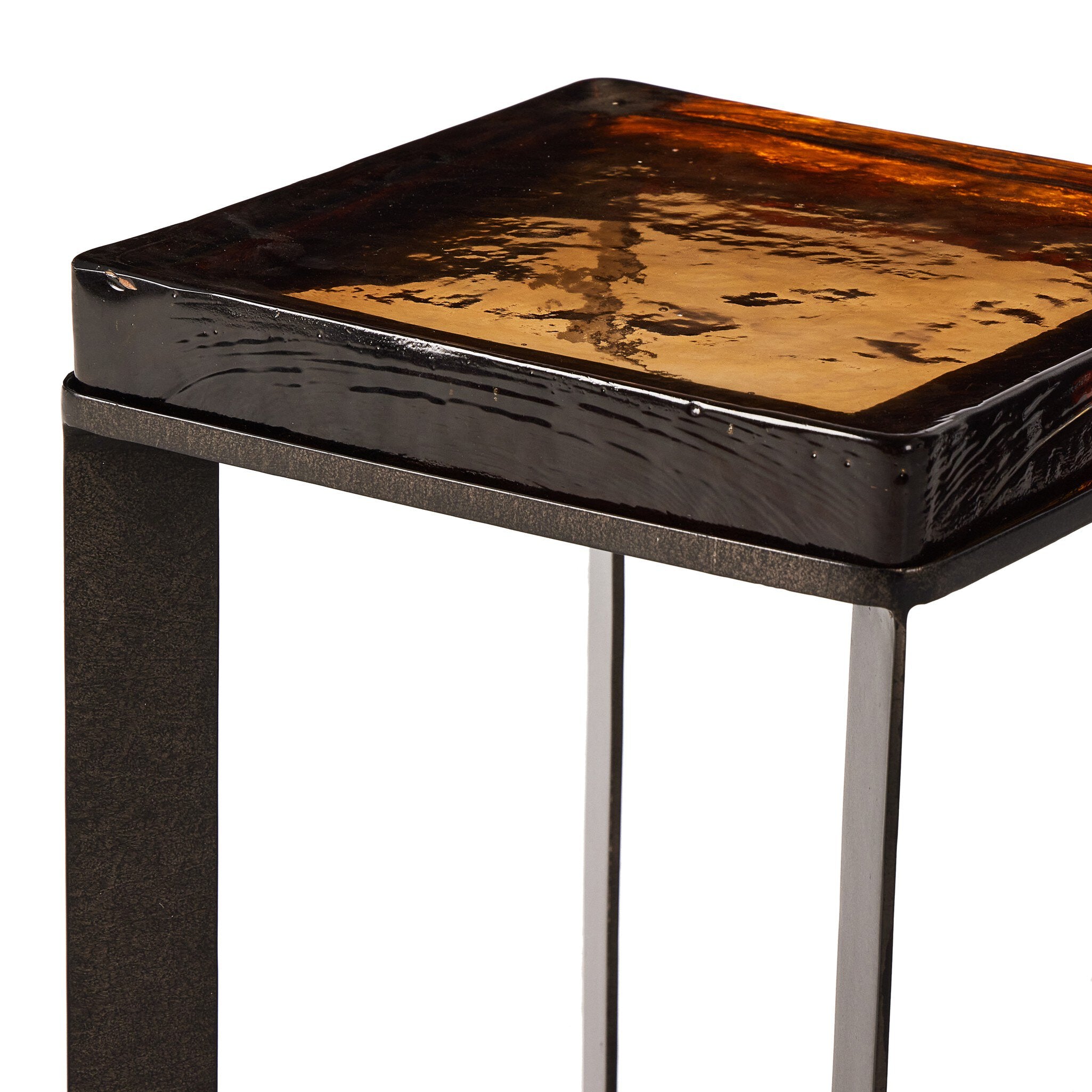 Four Hands Lennie Cast Glass End Table