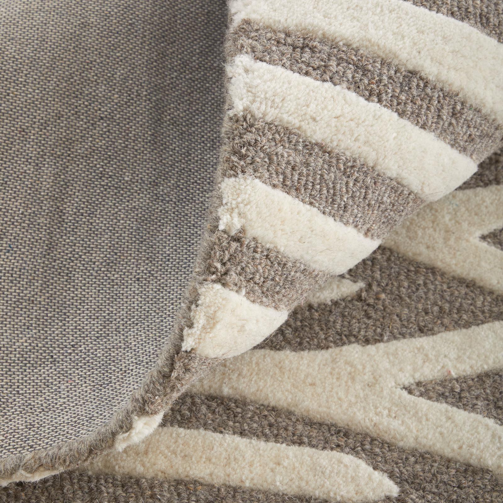 Feizy Kimball 8A31F Transitional Abstract Rug in Taupe/Ivory