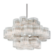 Corbett Circo 24 Light Satin Silver Leaf Chandelier Ceiling Light