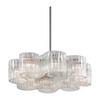 Corbett Circo 8 Light Satin Silver Leaf Chandelier Ceiling Light