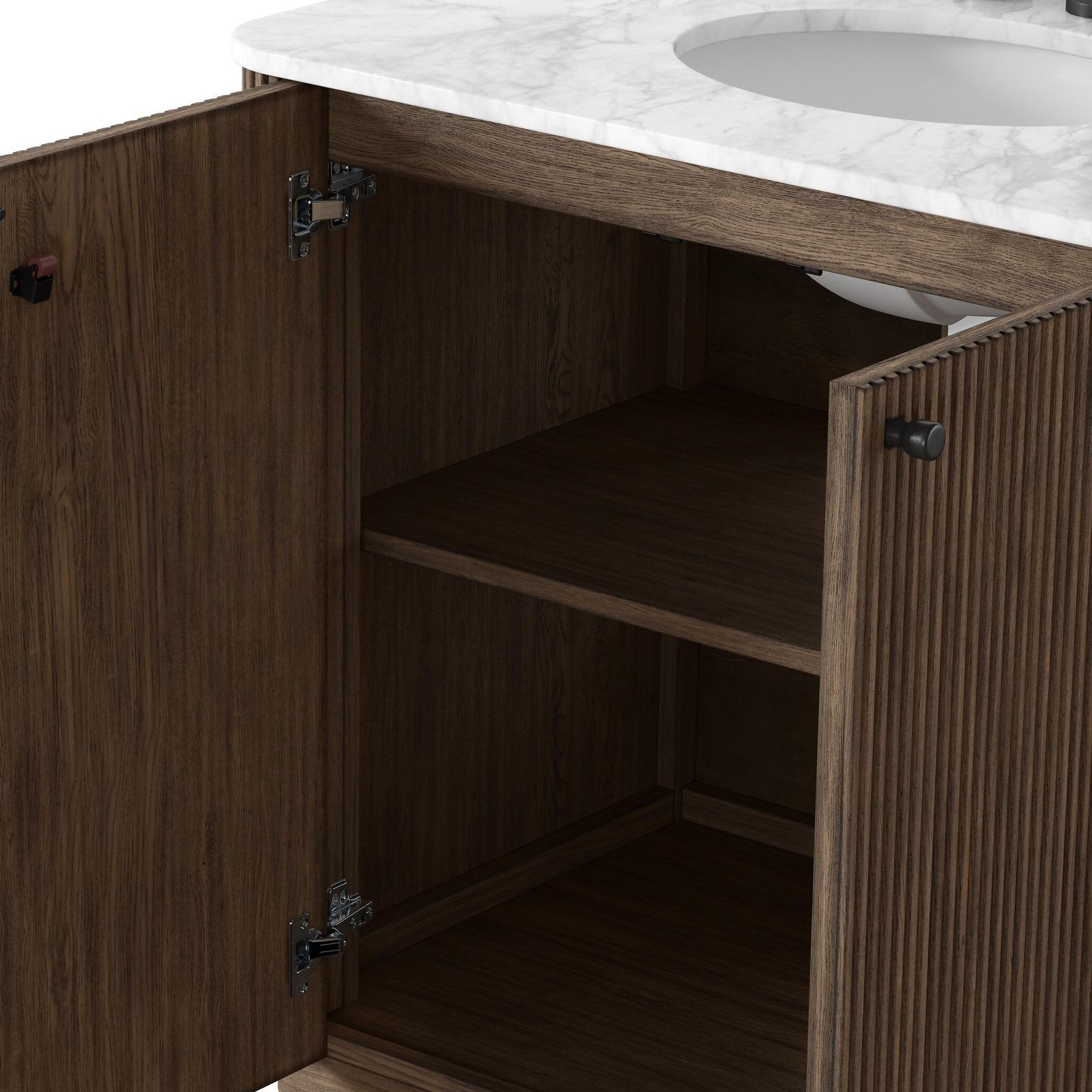 Four Hands Malden Satin Espresso Oak Veneer Single Vanity