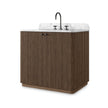 Four Hands Malden Satin Espresso Oak Veneer Single Vanity