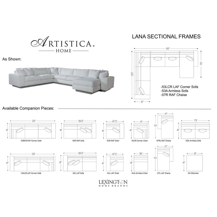 Artistica Home Artistica Upholstery Lana Sectional