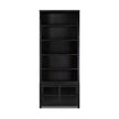 Admont Bookcase-Worn Black Veneer