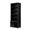 Admont Bookcase-Worn Black Veneer