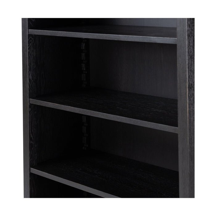 Admont Bookcase-Worn Black Veneer