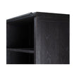 Admont Bookcase-Worn Black Veneer