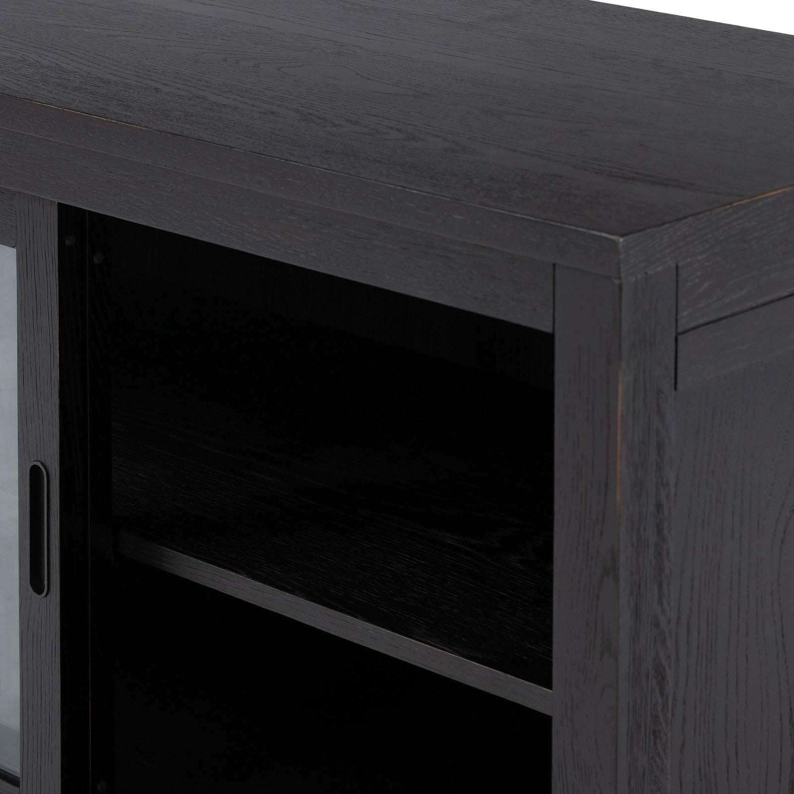 Admont Bookcase-Worn Black Veneer