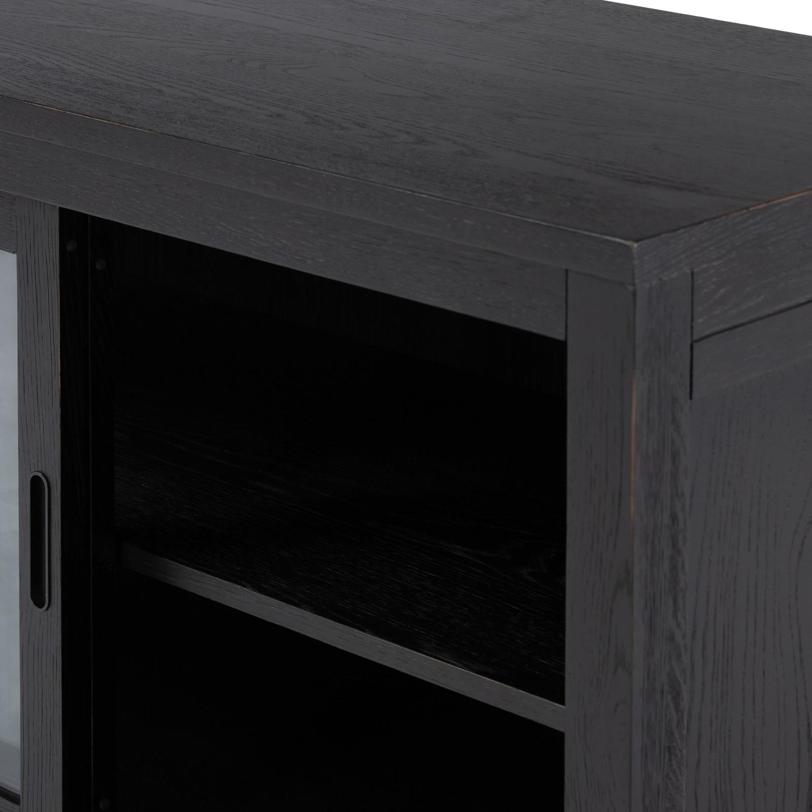 Admont Bookcase-Worn Black Veneer
