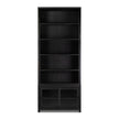 Admont Bookcase-Worn Black Veneer