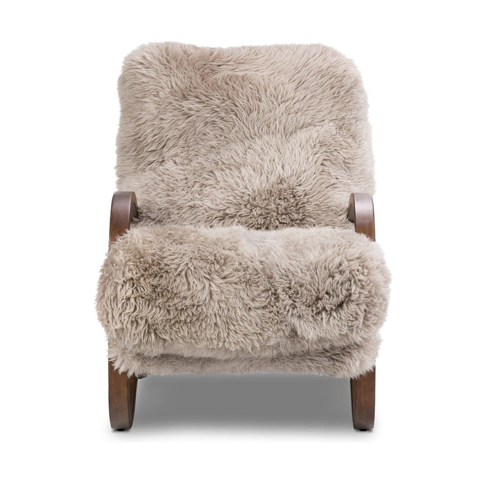 Tobin Chair-Taupe Mongolian Fur