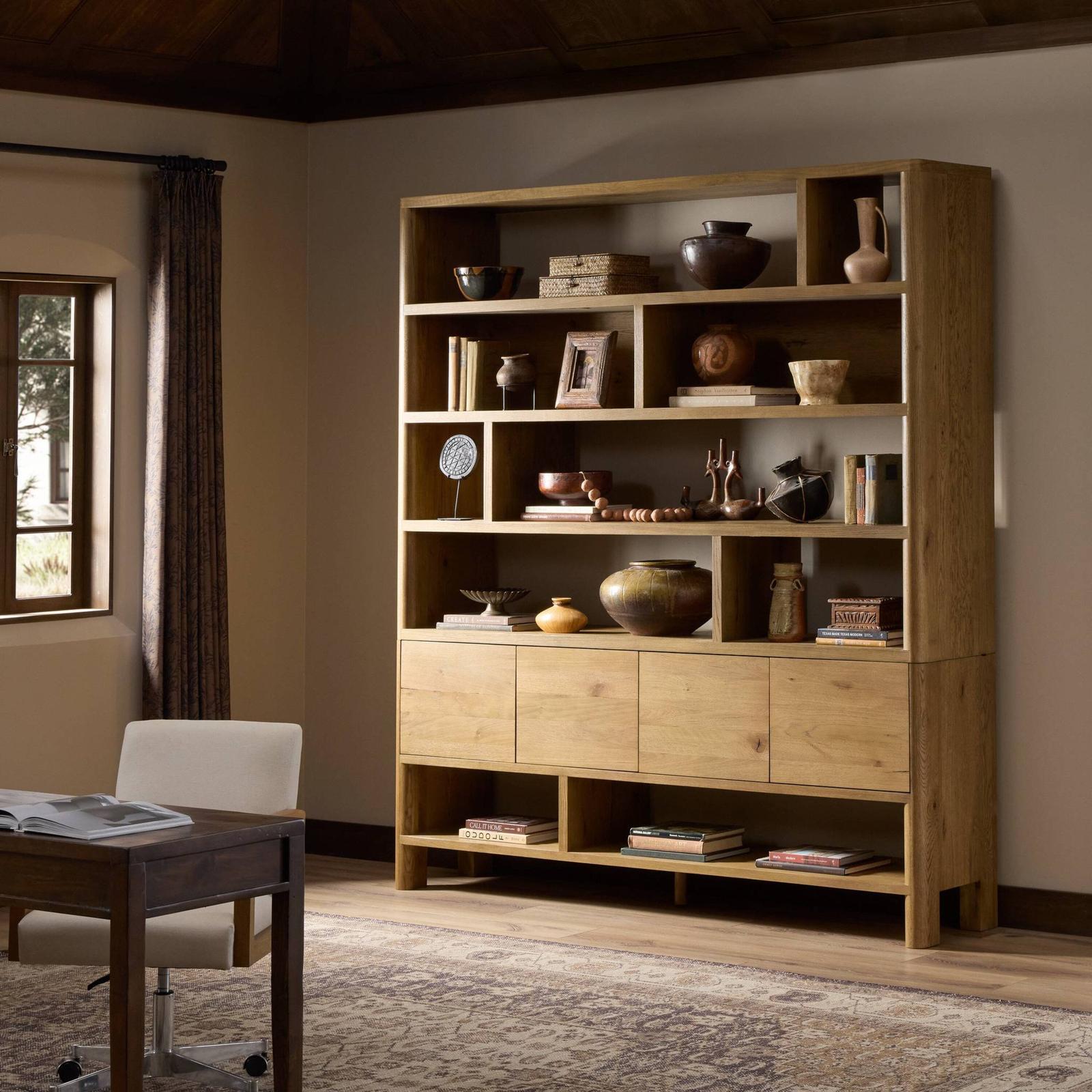 Four Hands Noeline Wide Bookcase