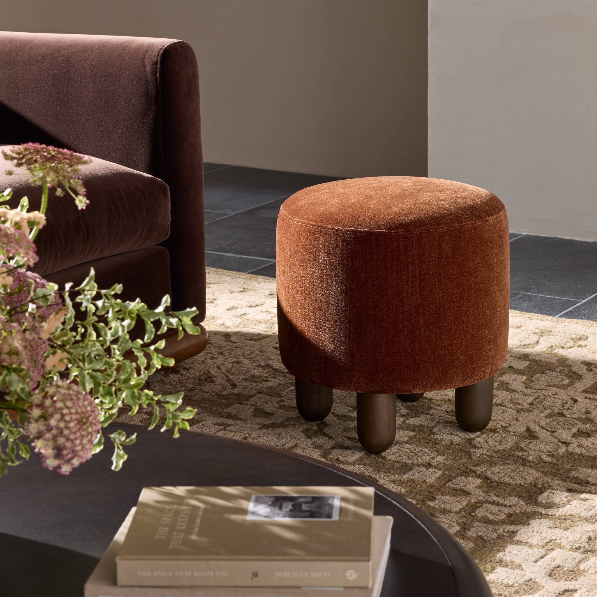 Four Hands Zena Ottoman