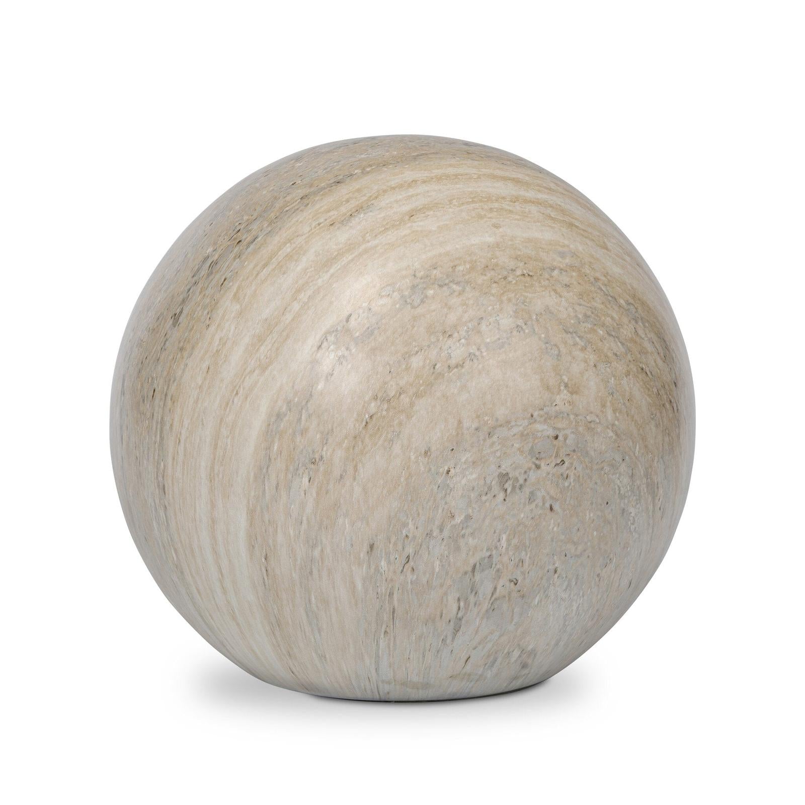 Mairo Sphere - Natural Grey Faux Marble