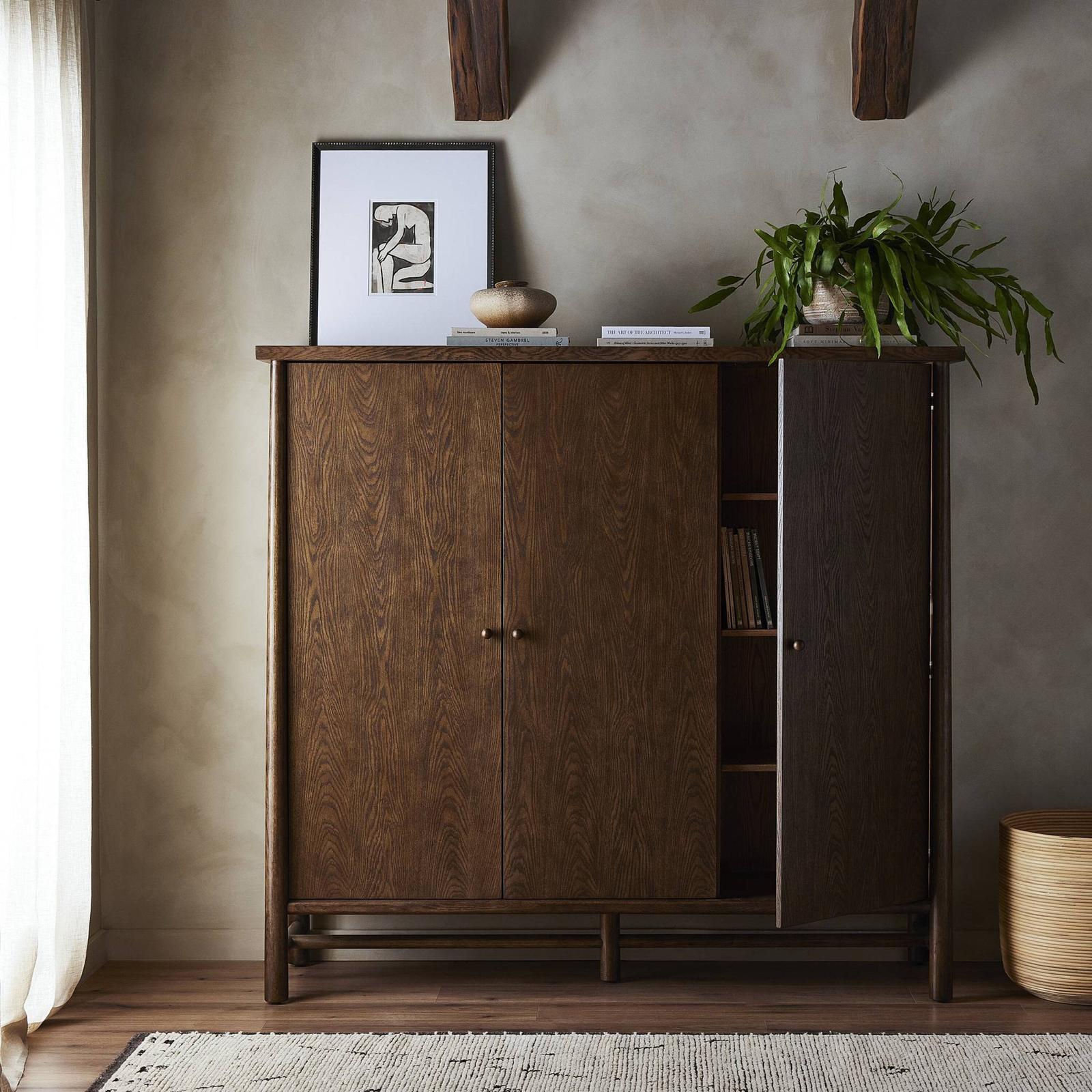 Four Hands Renaud 3 Door Cabinet