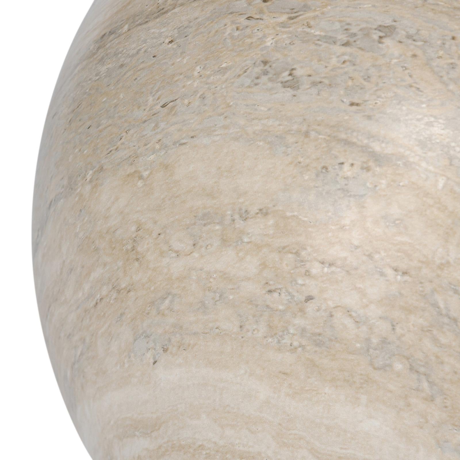 Mairo Sphere - Natural Grey Faux Marble