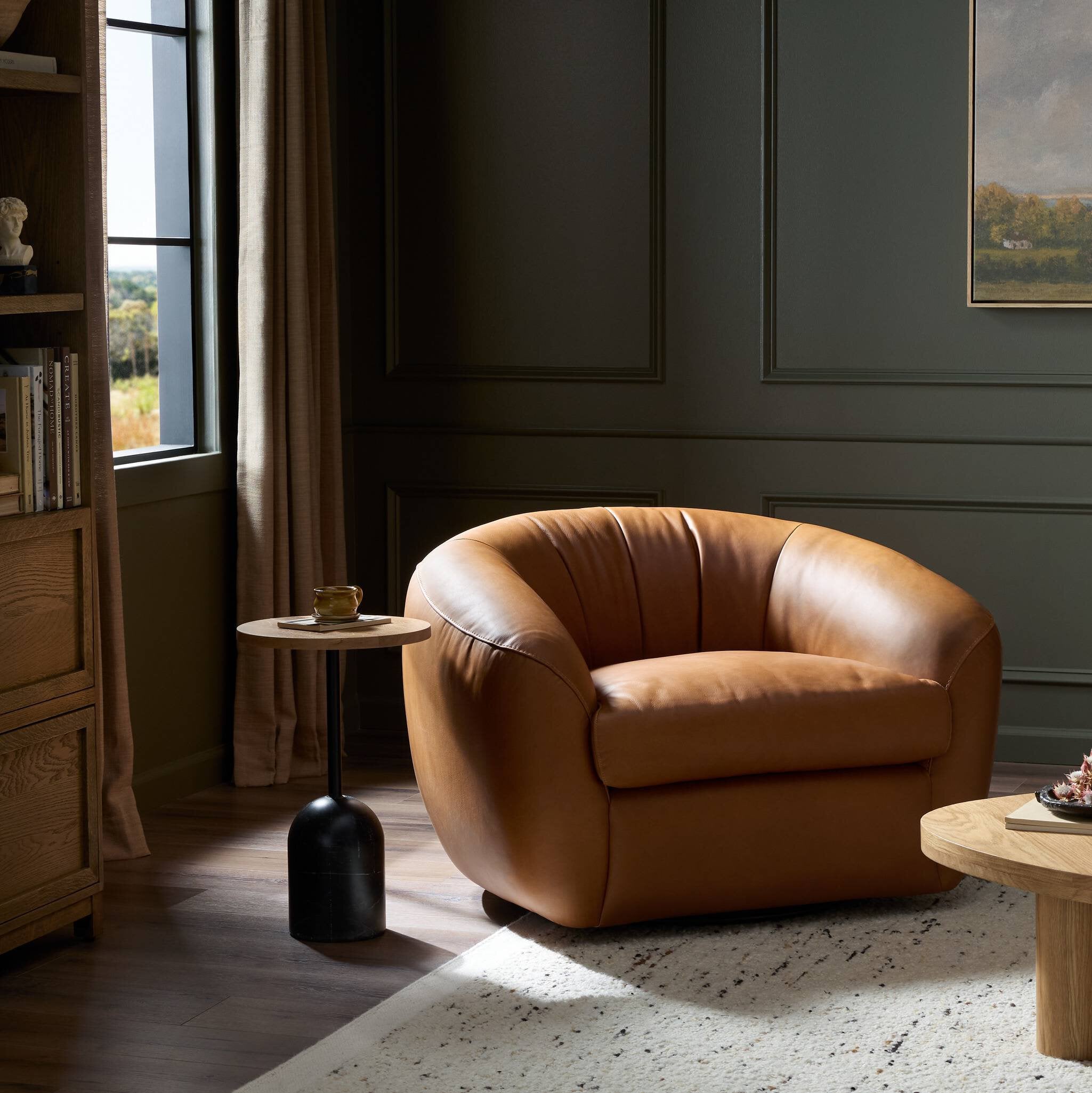 Four Hands Saldana Swivel Chair