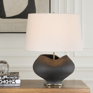 Uttermost Nocturne Aged Black Table Lamp