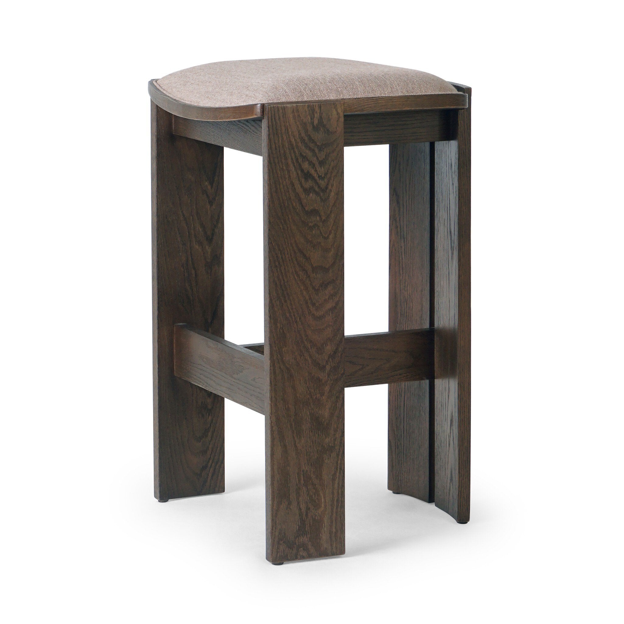 Four Hands Hoven Backless Bar Stool