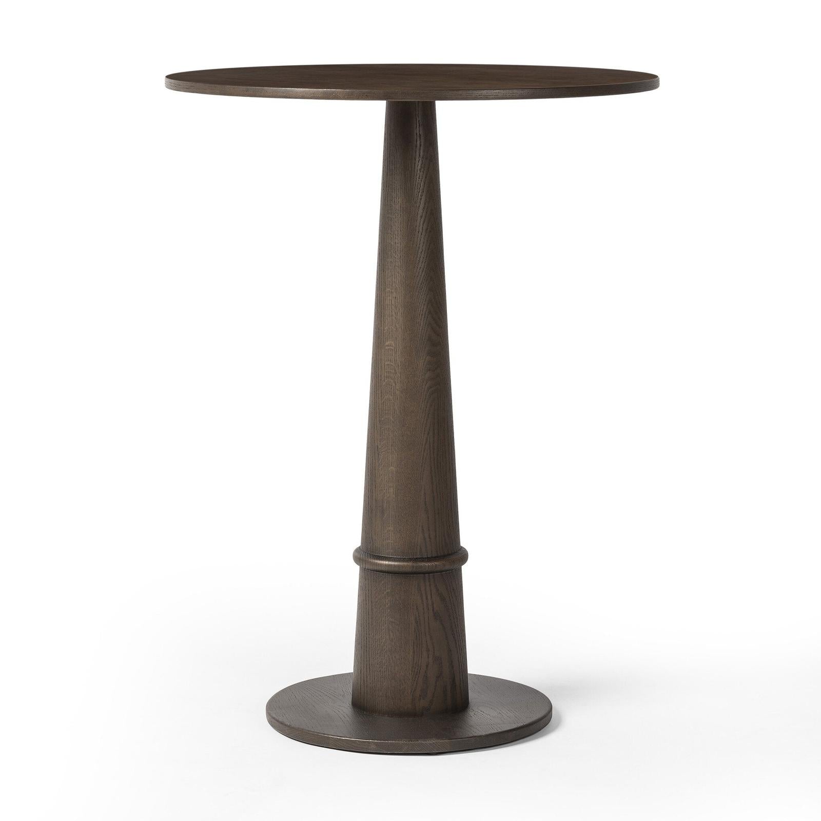 Four Hands Goetz Bar + Counter Table Brown Oak Veneer