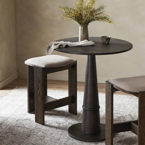 Four Hands Goetz Bar + Counter Table Brown Oak Veneer