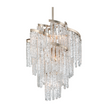 Corbett Mont Blanc 9 Light Modern Silver Leaf Chandelier Ceiling Light