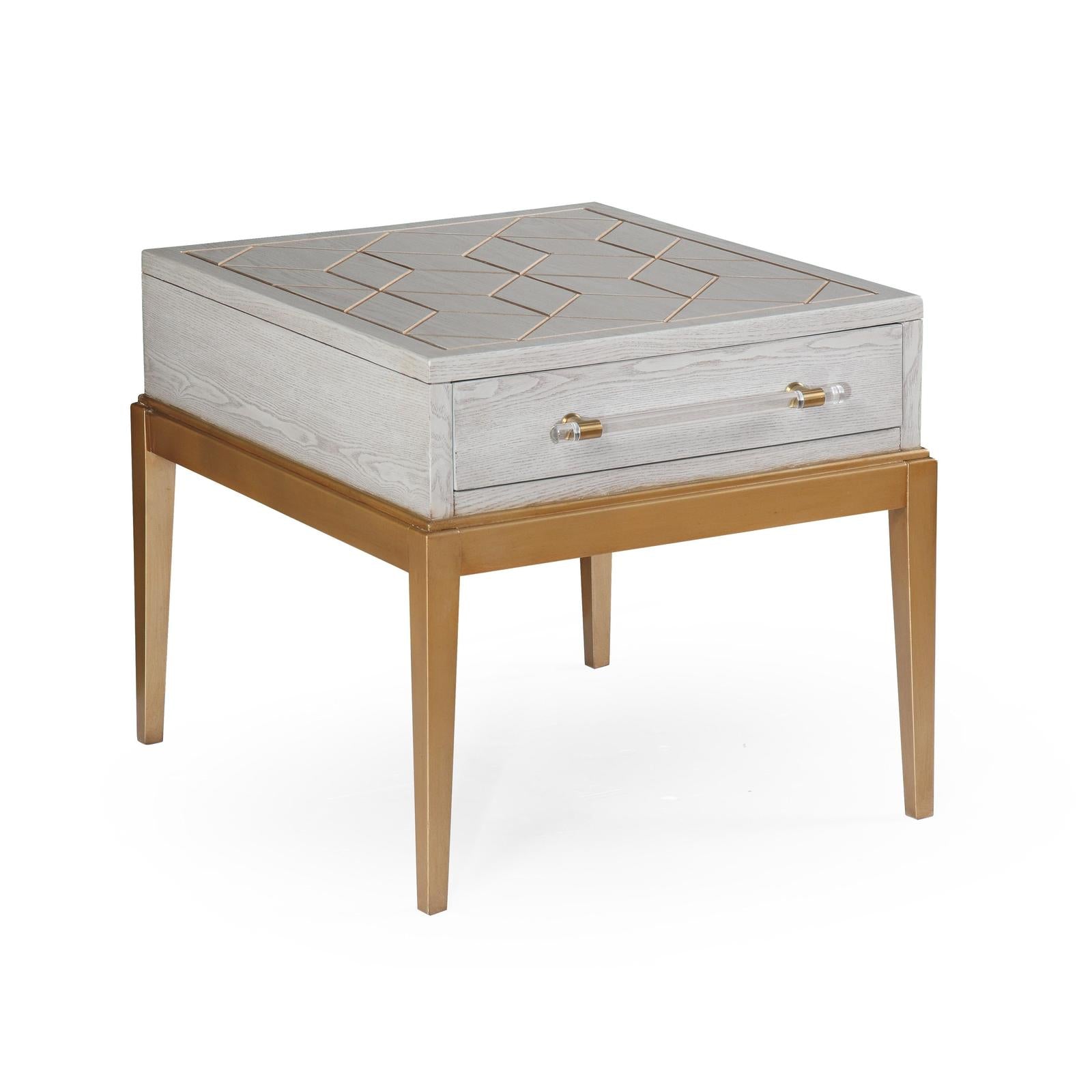 BMC Perrine Wood Rectangular End Table