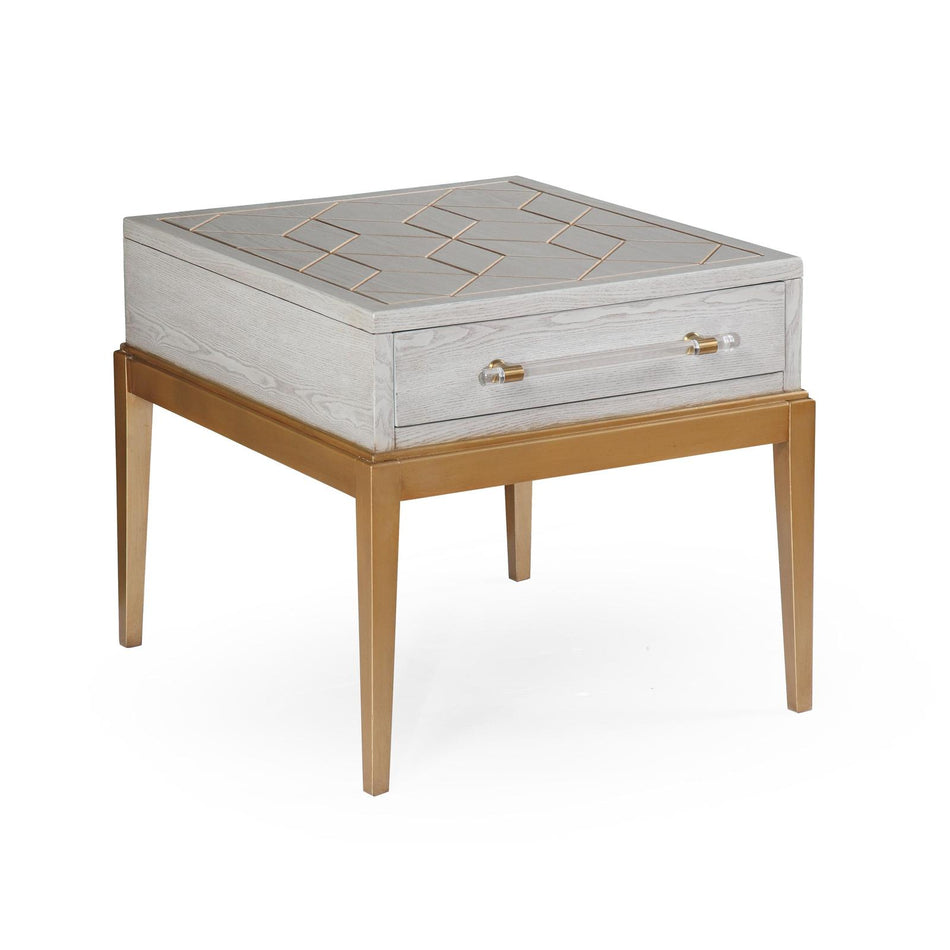 Bassett Mirror Perrine Wood Rectangular End Table Sale