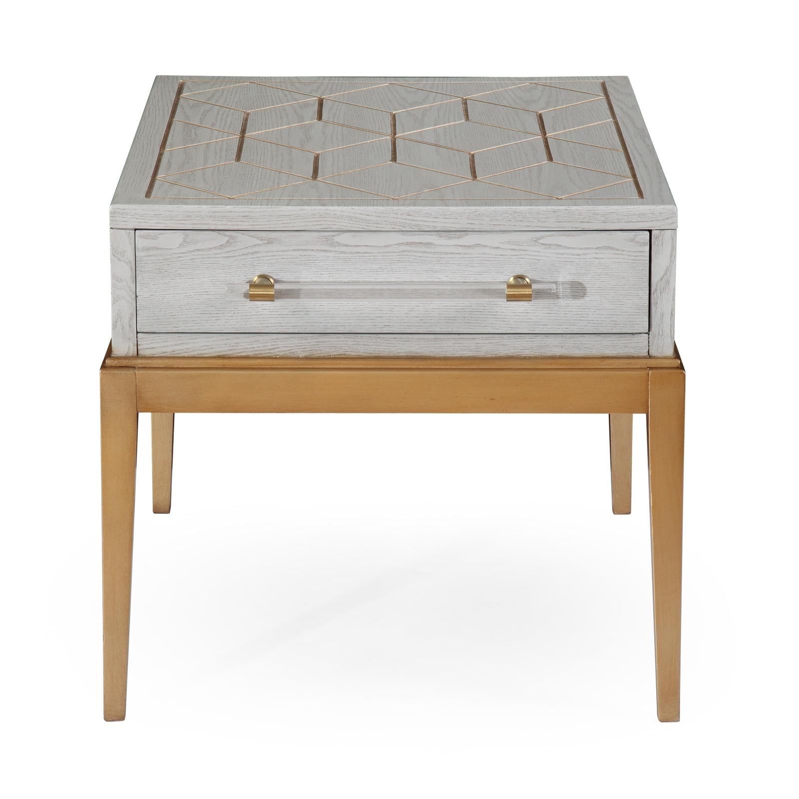 BMC Perrine Wood Rectangular End Table