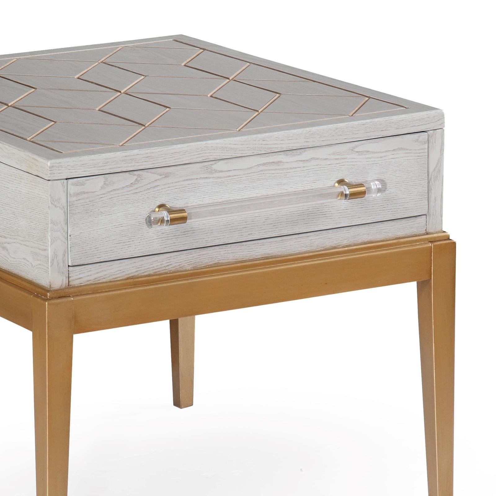 BMC Perrine Wood Rectangular End Table