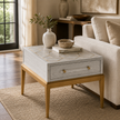 BMC Perrine Wood Rectangular End Table