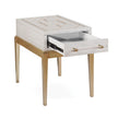 BMC Perrine White Accent Table